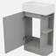 Lavabo de salle de bain de 18,6 pouces avec lavabo, lavabo de salle de bain avec tablettes doubles, direction à gauche ou à droite-1956090856