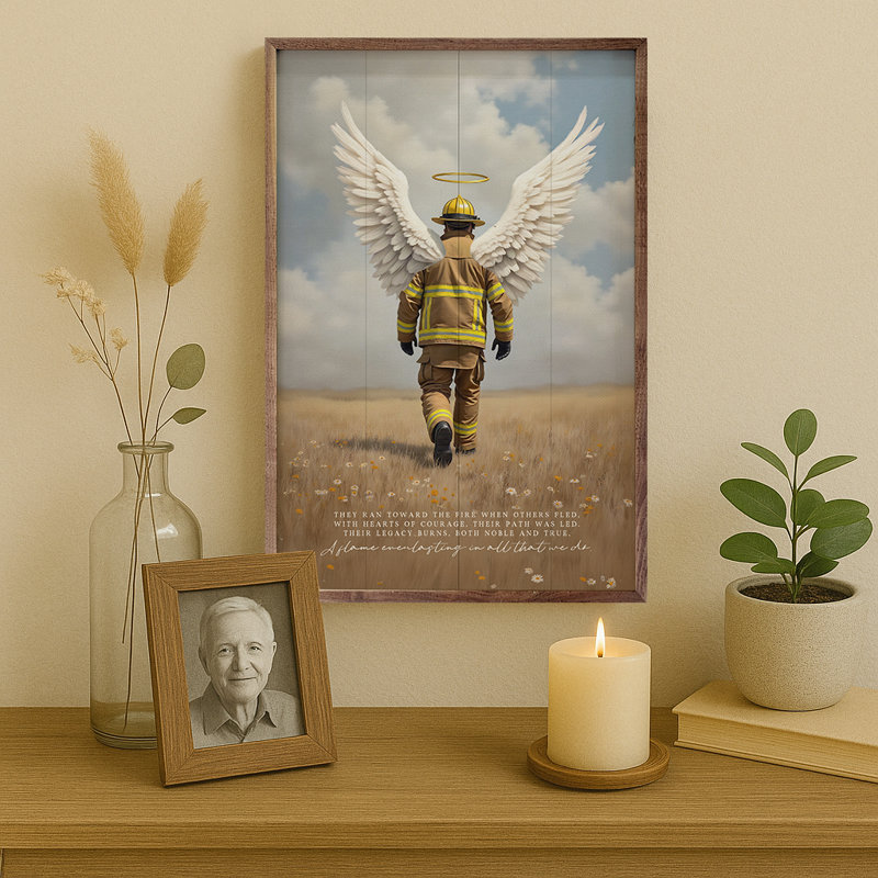 Fireman's Legacy, 16" H x 10" W