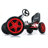 hauck Hurricane Racing Go Kart w/ Low Profile Rubber Tires, Handbrake Design, Red-100919407