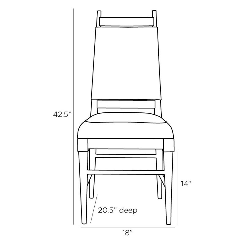 Keegan Leather Dining Chair