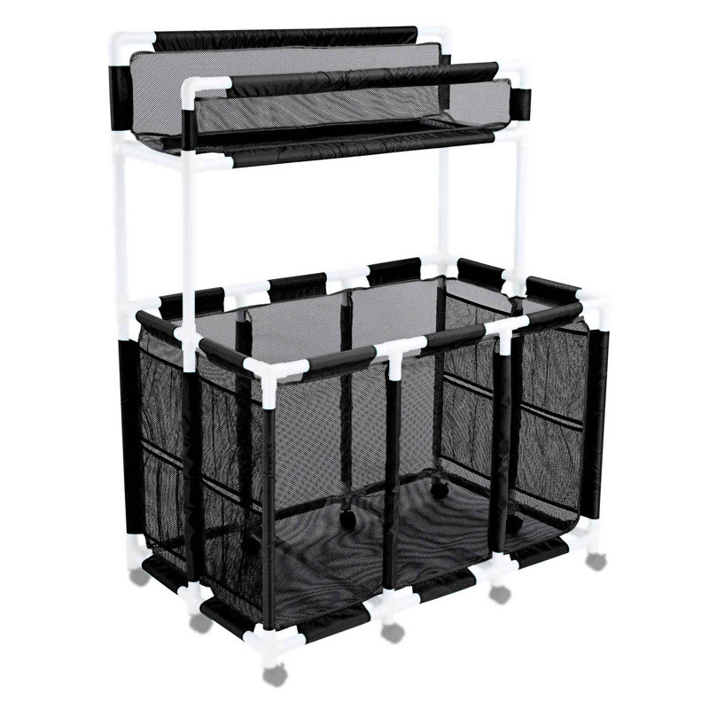Housse de rechange en filet pour poubelle de piscine 424 gallons noir Yescom, Noir