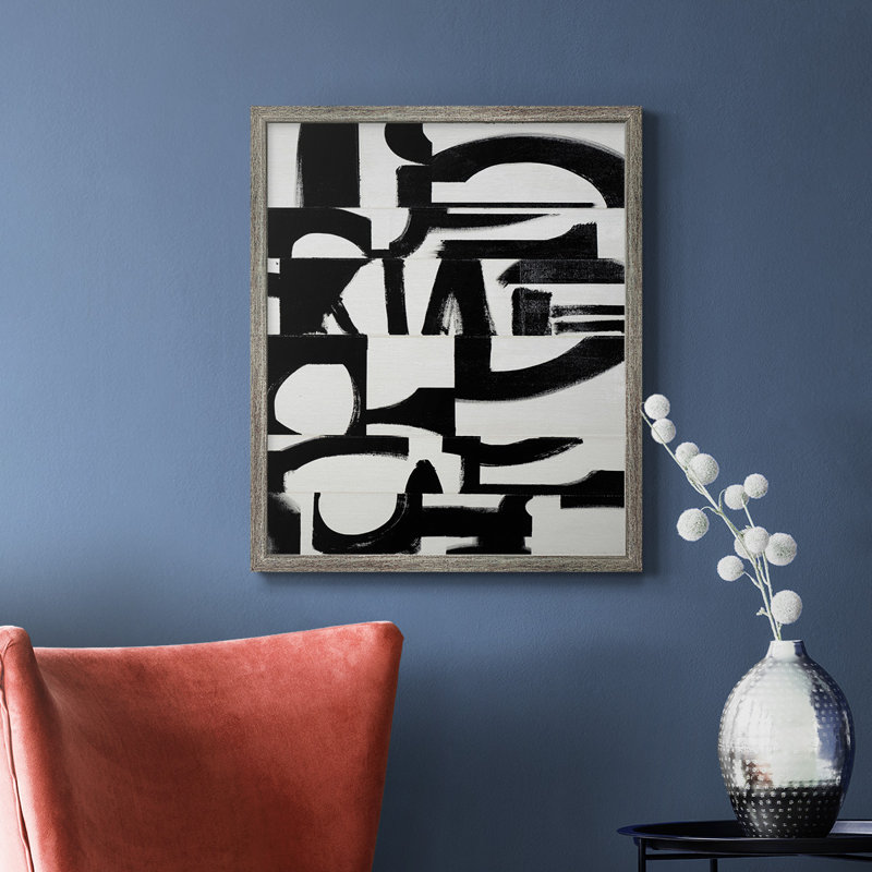 Toile encadrée de qualité supérieure Prosperous Elements V10 - prête à être accrochée, H 20 po x l 16 po, Argent patiné