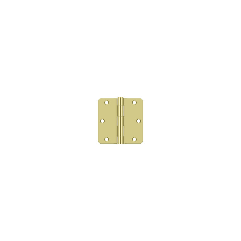 Steel Hinge, Polished Brass