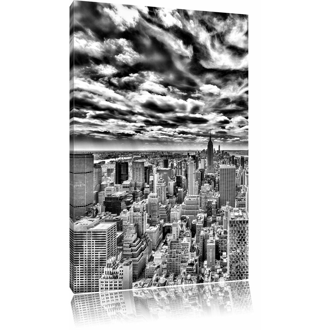 Leinwandbild New York Skyline in Monochrom