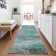 Machine Washable Indoor/Outdoor Xhevrie Teal Rug