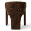 Chaise de bureau rembourrée avec accoudoirs Leopard-130119156