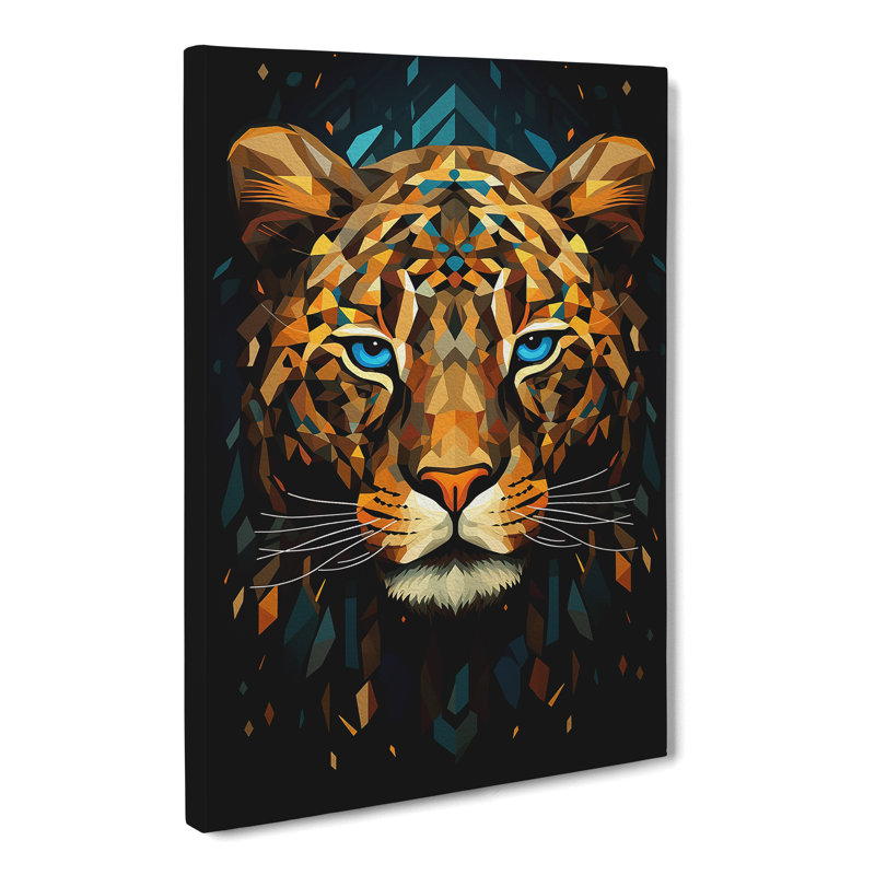 Leopard Geometric No.2 - Print, 60cm H x 40cm W x 3cm D