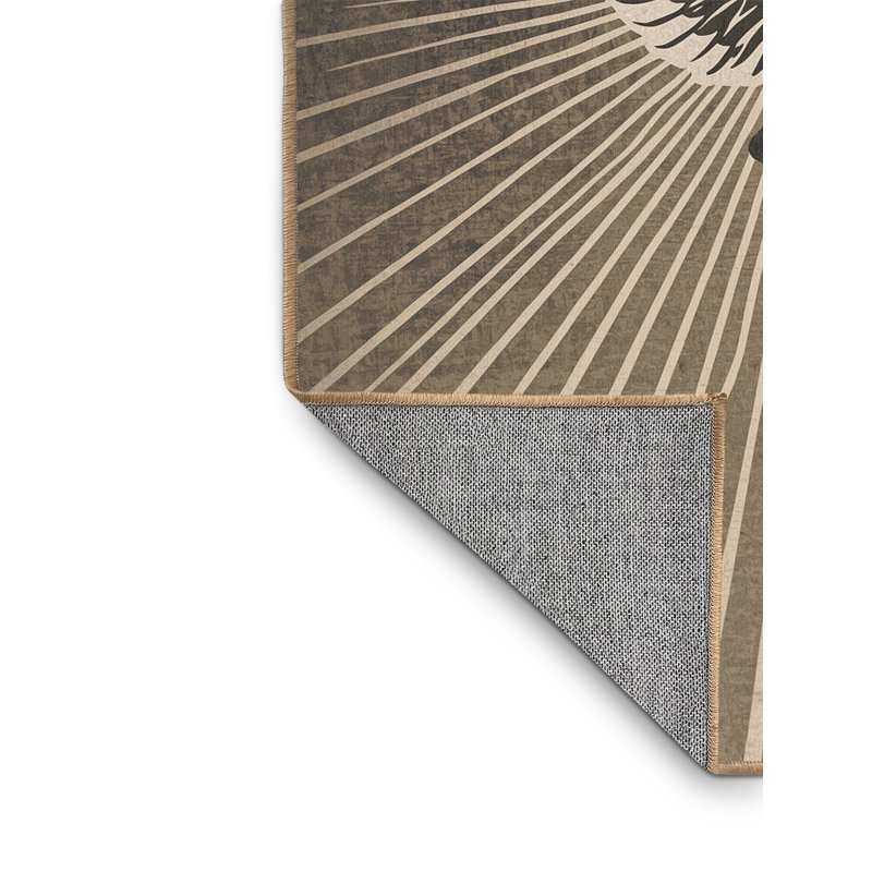 Tapis luxueux lavable à la machine Fillmore Angelic Warrior Sword, 3 X 5