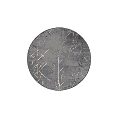 Machine Washable Gray Area Rug