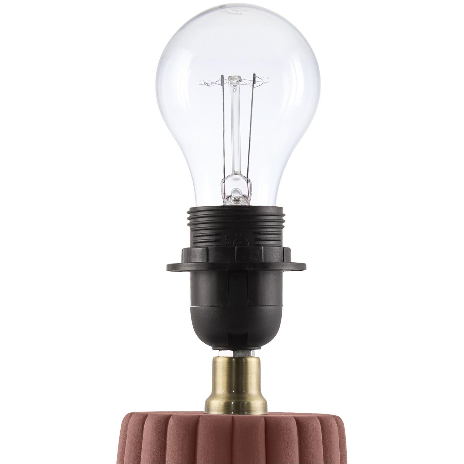 Ceramic Table Lamp, Pink