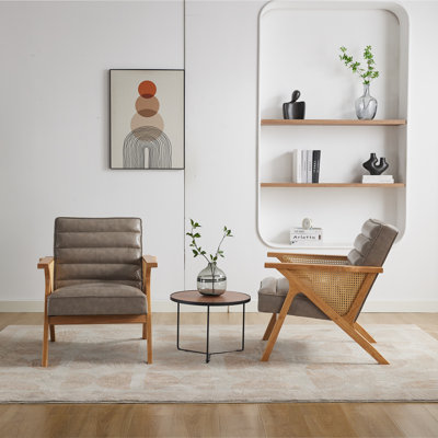 Waldemar Faux Leather Armchair