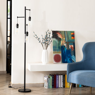 Hansell 65" Tree Floor Lamp with 3 Bulbs Included