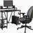 Industrial Writing Desk, Black-1038080945