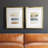 Helouisa Faint Swatches I - Matted and Framed Under Acrylic Glass, Set of 2, Large Living Room Wall Art