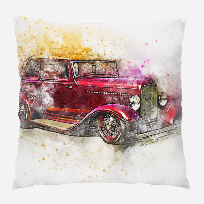 Moskowitz Outdoor Reversible Throw Pillow, Microsuede, Indoor