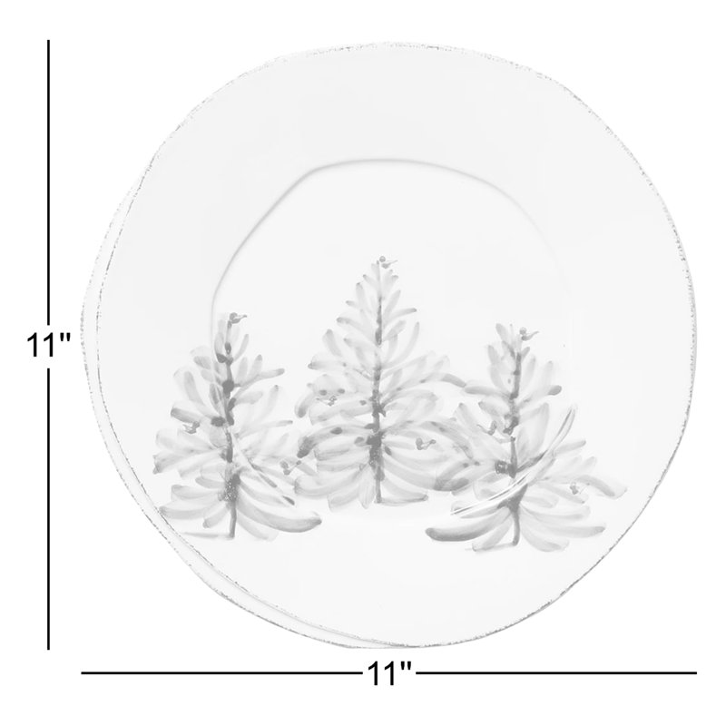 Melamine Lastra Holiday Dinner Plate