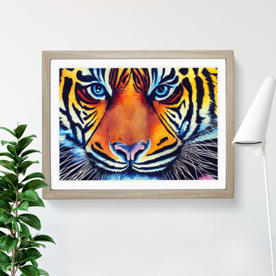 Watercolour Tiger Vol.1 - Framed Print