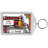 Personalized Name That Toon Fire Fighter Female Rhinestone Bordered Key Chain-106949926