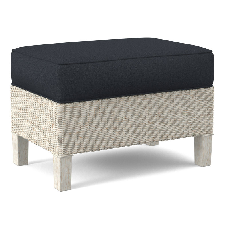 Gibraltar Ottoman, Gray Sugar Performance; 0863-84, Antique Frost White