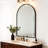 Aluminum Framed Arched Wall Mirror-1775648029