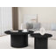 Charleily Solid Wood  Coffee Table Pedestal Round Sofa Side Table-2084153032-2084153038