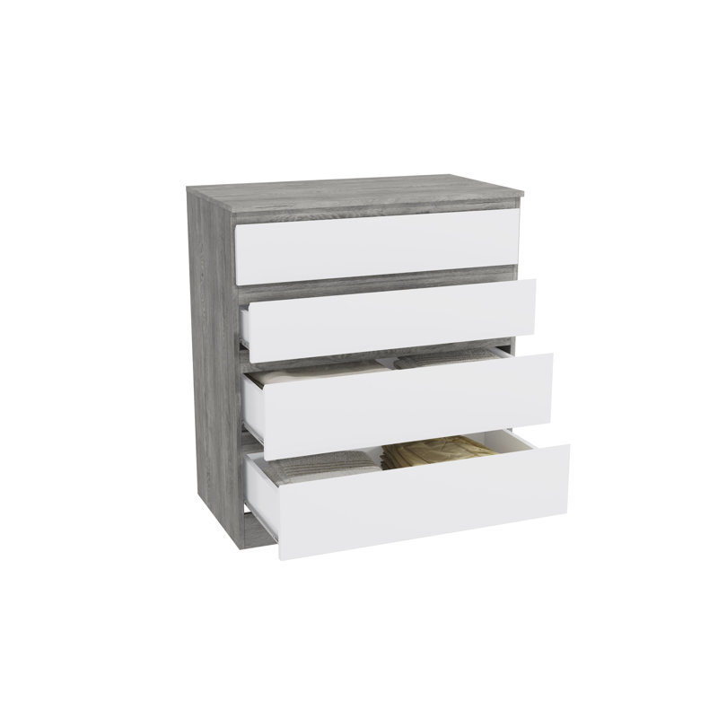 Nivelles 81cm W 4 - Drawer Chest of Drawers