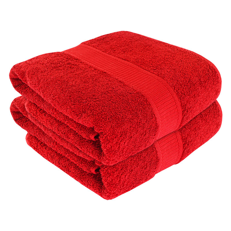 100% Cotton Midweight Bath Towel, Maroon