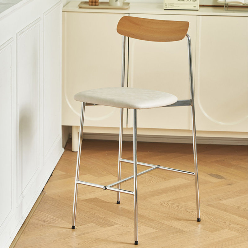 Chaise d'appoint à dossier bas Burlywood (ensemble de 2), Brun orangé