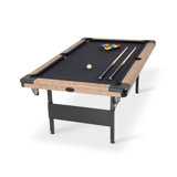 Table de billard GoSports Portable - Aucun assemblage requis Table de billard pliante en chêne