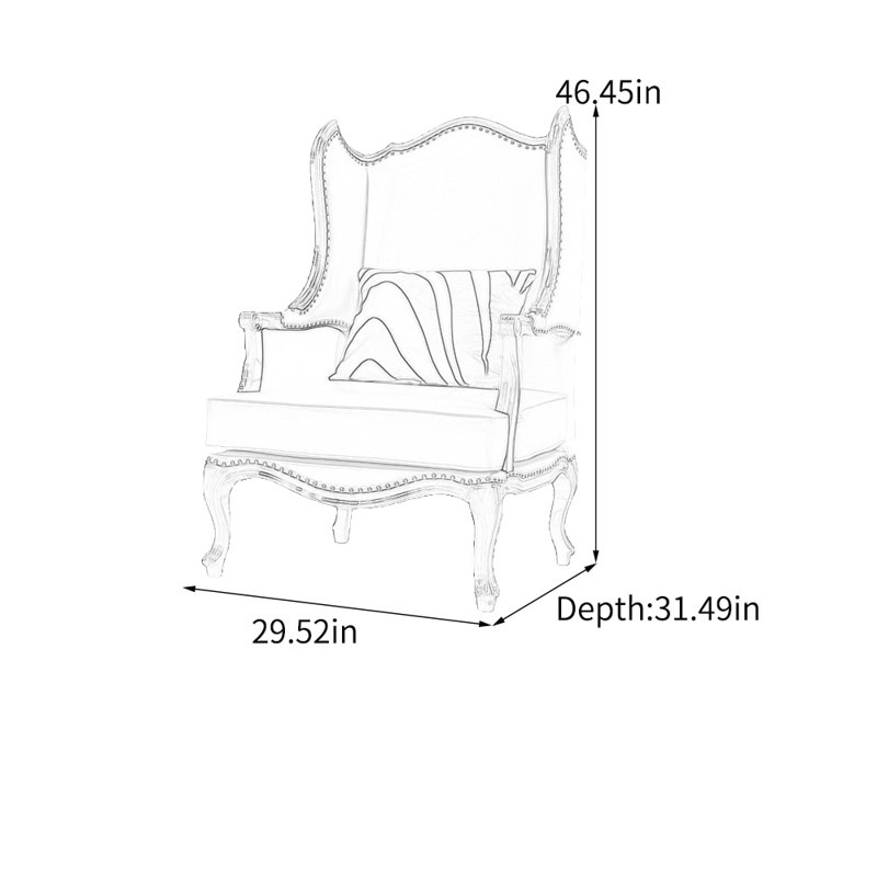 Light luxury faux leather rivet lounge chair