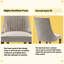 Ensemble de 6 chaises de salle à manger rembourrées en lin Modern Simplicity-264271197