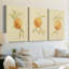Dappled Oranges I - Toile tendue avec châssis sur mesure - 3 pièces