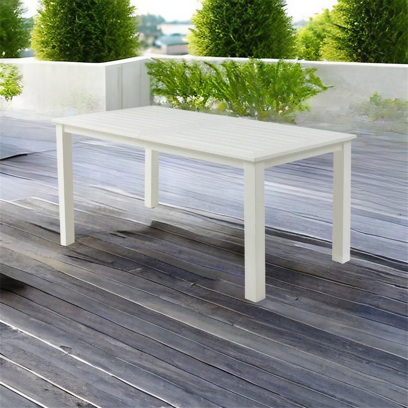 Table de salle à manger en plastique, Blanc