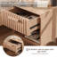 40cm W Solid + Manufactured Wood Bedside Table