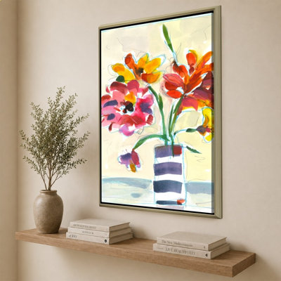 Blooming At Home by Vas Athas - Graphic Art on Canvas
