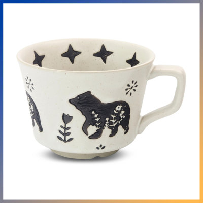 【Chaleur essentielle d'automne / hiver】 Ensemble de 1 tasses à café en céramique de conception artisanale, tasses en grès de 12 oz avec grandes poignées élégantes - parfaites pour le café au lait, le cappuccino, le moka et l'espresso. Œuvre d'art exquise, confort douillet.