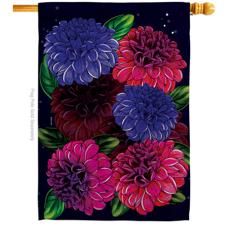 Double Sided 40'' H x 28'' W Polyester House Flag