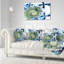Coussin lombaire floral fractal