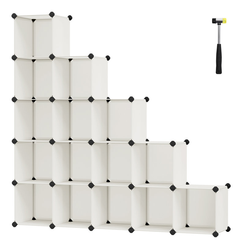 16 Pair Stackable Shoe Storage Cabinet