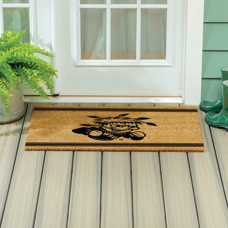 Grand tapis en fibre de coco Wichita State University, 36 po x 24 po