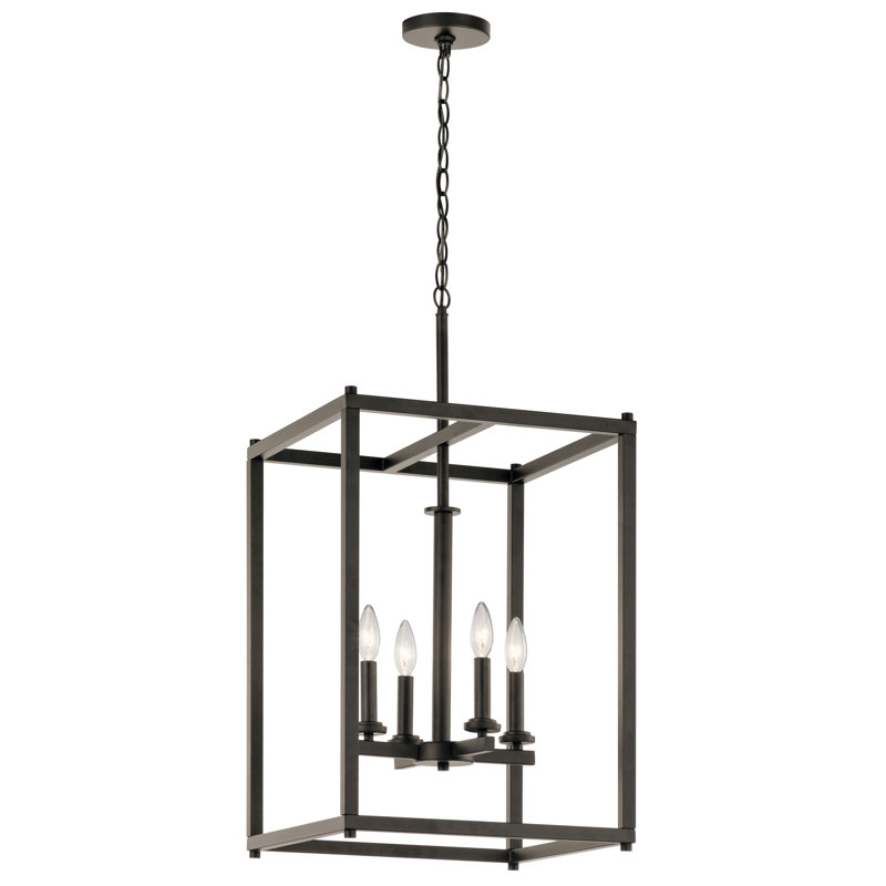 Crosby 4-Light Bronze Pendant, Olde Bronze