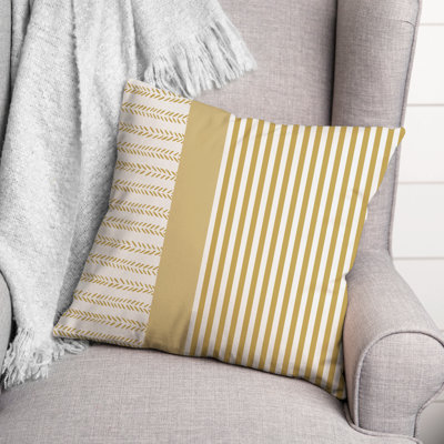 Housse de coussin d'extérieur carré à motif de lignes 4