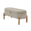Banc de rangement avec siège rembourré et velours côtelé-875702985