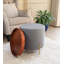 Connell 43cm Wide Round Solid Colour Standard Ottoman-590240426