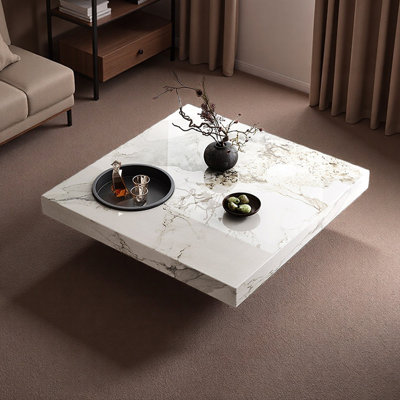 Table basse en ardoise avec tiroir et plateau Minimalisme