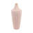 Earthenware Decorative Vase with Sculpted Ridged Design-593475459