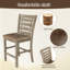 Ensemble de 2 chaises de salle à manger à hauteur de comptoir de style rustique moderne en bois massif