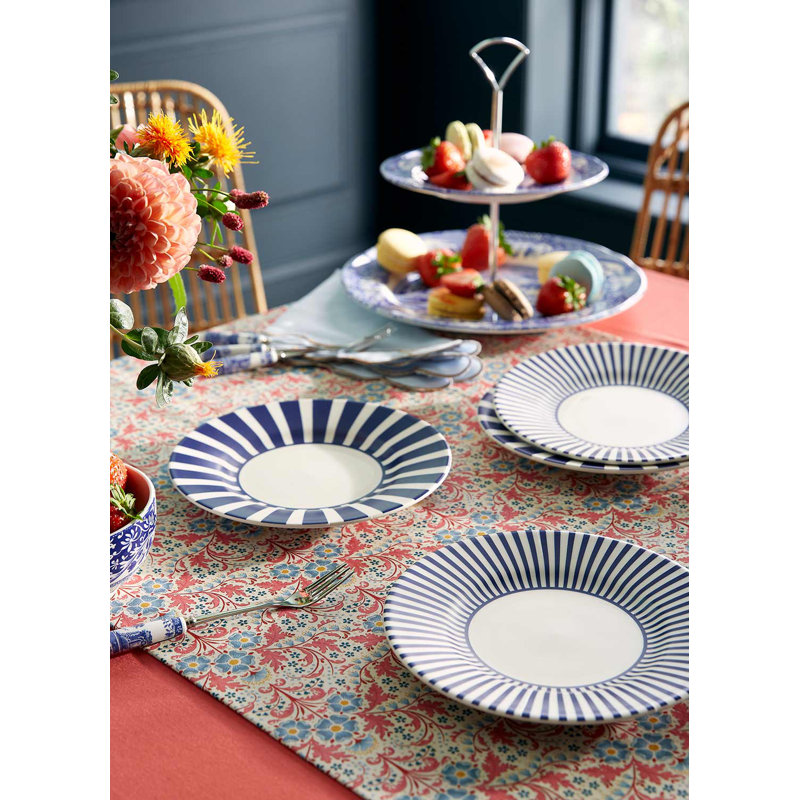 Steccato Narrow Stripe Set of 4 Side Plates