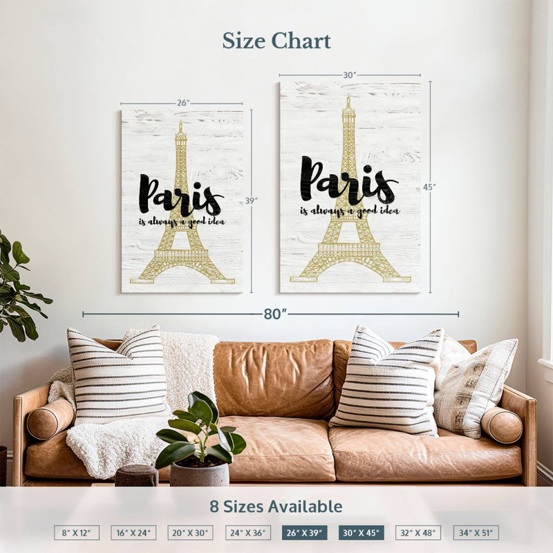 Tergel Paris Escapade, 39" H x 26" W