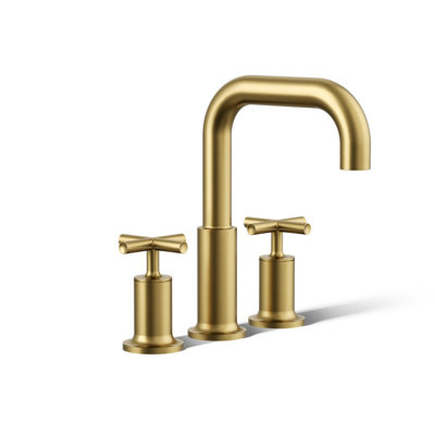Purist Deck Bath Faucet Trim with Cross Handles